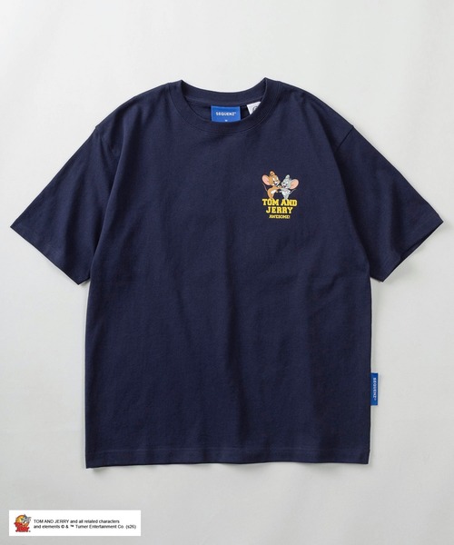 tシャツ 「72」「TOM and JERRY/トムとジェリー」サガラ刺繍 ワッペン