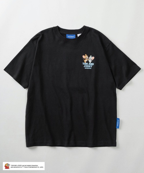 tシャツ 「72」「TOM and JERRY/トムとジェリー」サガラ刺繍 ワッペン
