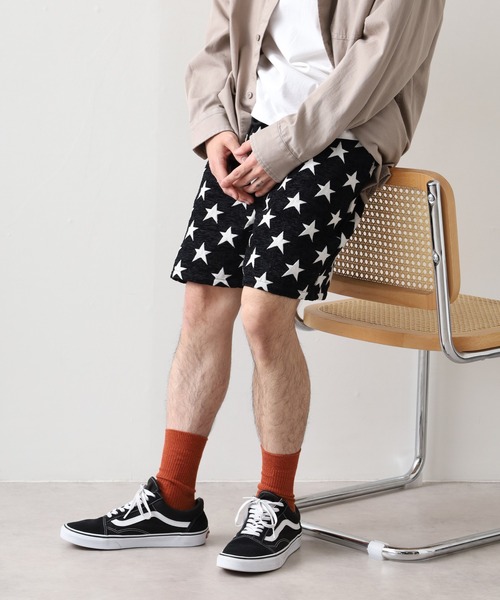 FUNALIVE（ファンアライブ） パンツ ゴブラン織り総柄ショートパンツ