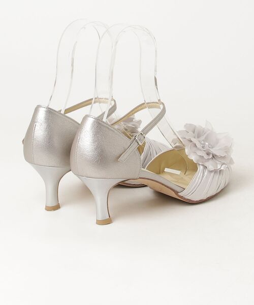 「Sophia collection」 ヒールサンダル 24.5cm グレー レディース_画像2