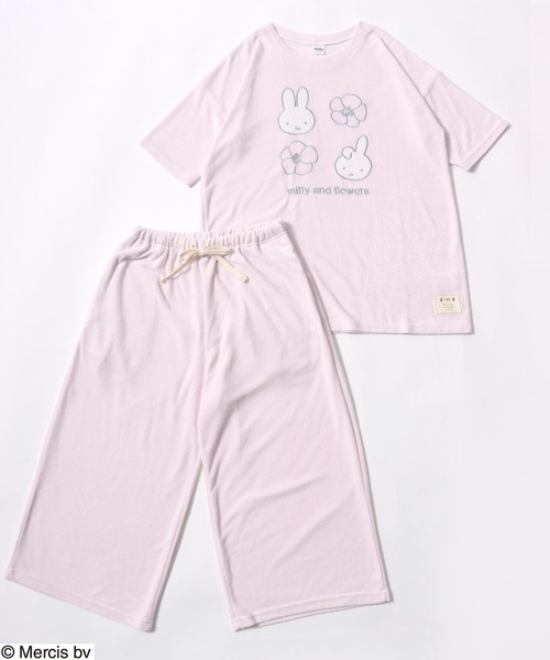 Miffy（ミッフィー） パジャマ ルームウェア パイルTシャツ＆七分丈