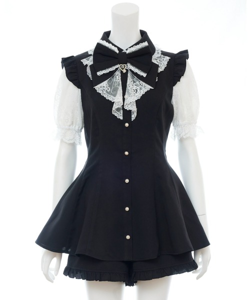 「Secret Honey」 セットアップ MEDIUM ブラックミックス レディース_画像5