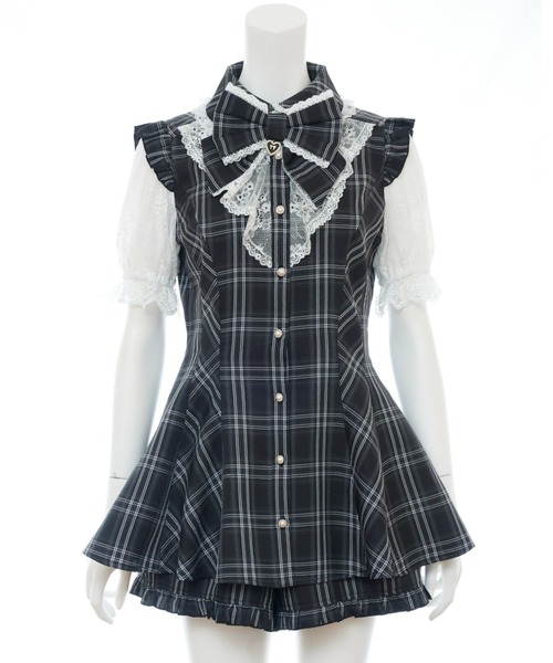 「Secret Honey」 セットアップ MEDIUM ブラックミックス レディース_画像6
