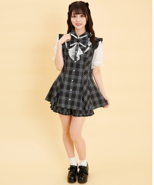 「Secret Honey」 セットアップ MEDIUM ブラックミックス レディース_画像8
