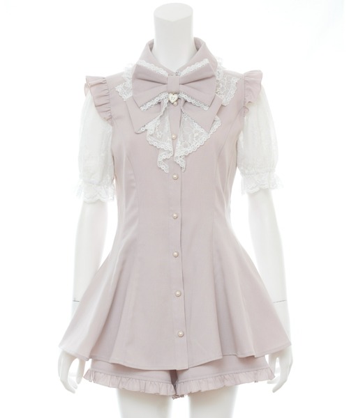 「Secret Honey」 セットアップ MEDIUM ブラックミックス レディース_画像9