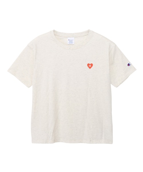 「Champion」 半袖Tシャツ LARGE ホワイト レディース_画像3