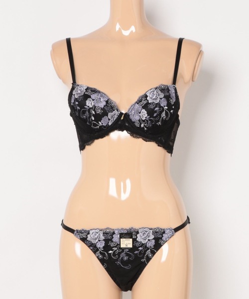 Sanei ブラジャー ショーツセット 「美谷間＆丸胸を叶える！ナチュ盛り