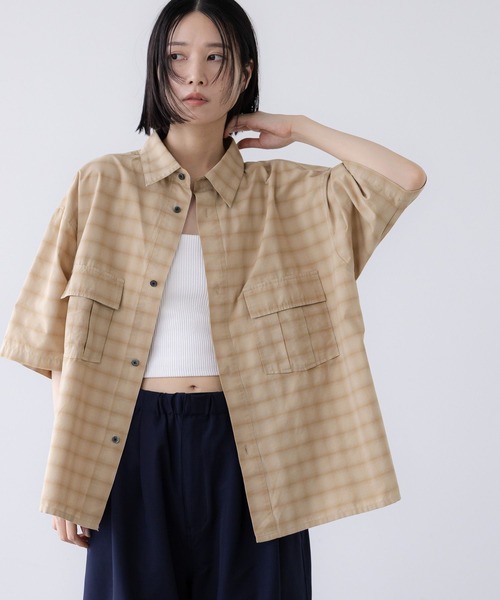 シャツ 「LFM(U)」ＷポケットチェックシャツＳＳ　 1023537 メンズ | LOWRYS FARM