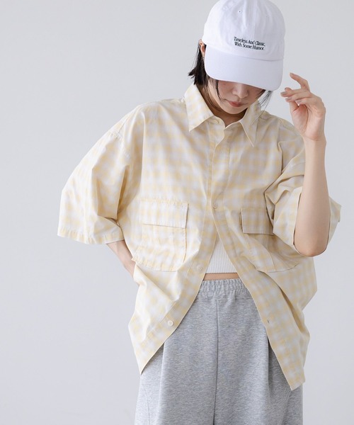 シャツ 「LFM(U)」ＷポケットチェックシャツＳＳ　 1023537 メンズ | LOWRYS FARM | 19
