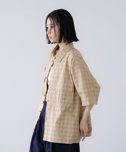 シャツ 「LFM(U)」ＷポケットチェックシャツＳＳ　 1023537 メンズ | LOWRYS FARM | 10