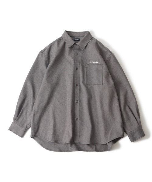 「Subciety」 長袖シャツ LARGE ブラック メンズ_画像5