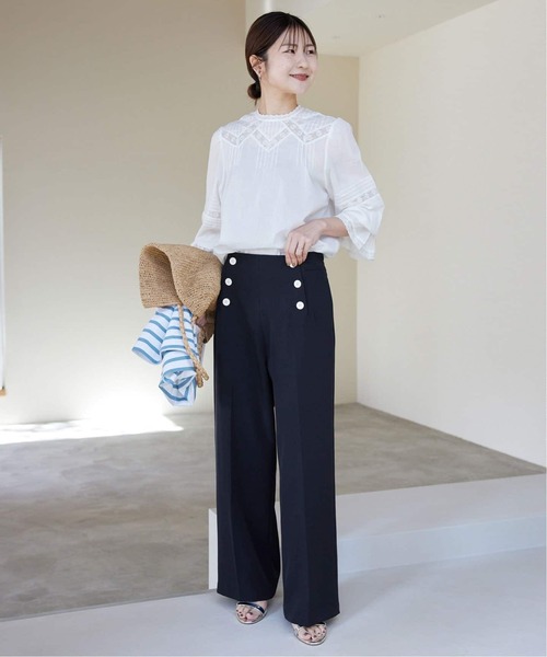 「SLOBE IENA」 パンツ 38 ブラック レディース_画像3