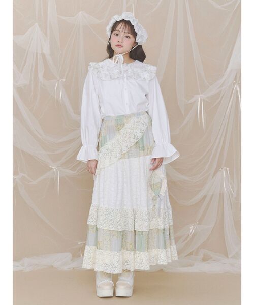 （専用ページ)MerryJenny ワンピース+ヘッドドレス　セット merry jenny（メリージェニー） flowerスパンコールヘッドドレス