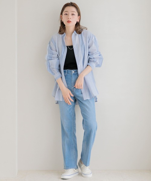 「URBAN RESEARCH Sonny Label」 長袖シャツ FREE ブルー レディース_画像8