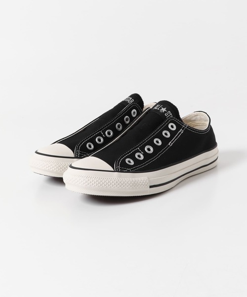 「CONVERSE」 スリッポン 24.5 ブラック レディース_画像2