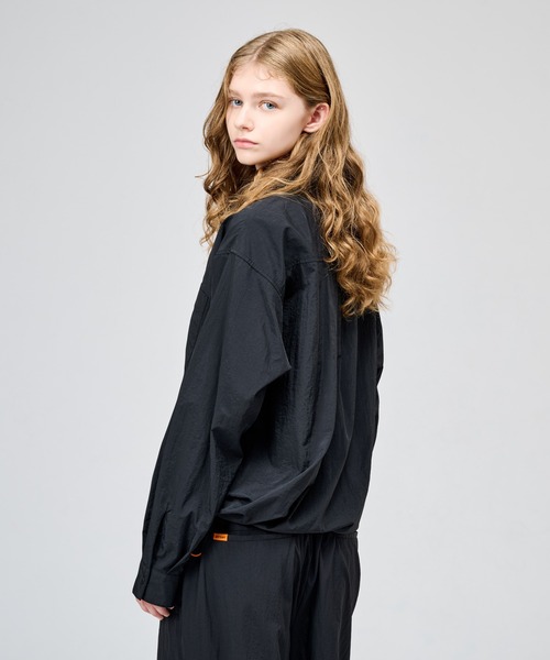 WETTEMPT シャツ NYLON BICOLOR DRAWSTRING L/S SHIRT / ナイロンバイ 