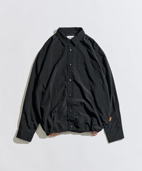 WETTEMPT シャツ NYLON BICOLOR DRAWSTRING L/S SHIRT / ナイロンバイ 