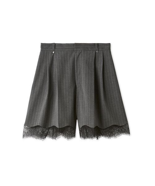 FRAY I.D（フレイ・アイディー） パンツ レーストリムショートパンツ