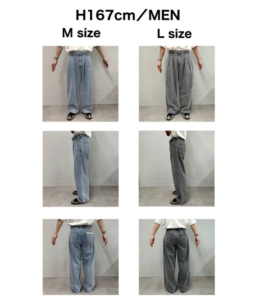 「CIAOPANIC TYPY」 「Re LABEL」デニムパンツ LARGE サックスブルー メンズ_画像3