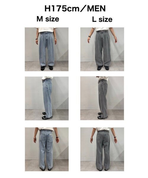 「CIAOPANIC TYPY」 「Re LABEL」デニムパンツ LARGE サックスブルー メンズ_画像4