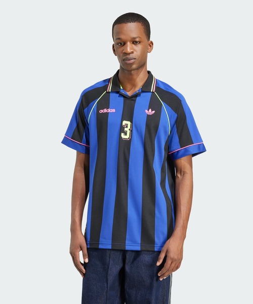 adidas（アディダス） ヘンリーネック adidas tシャツ ジャカード