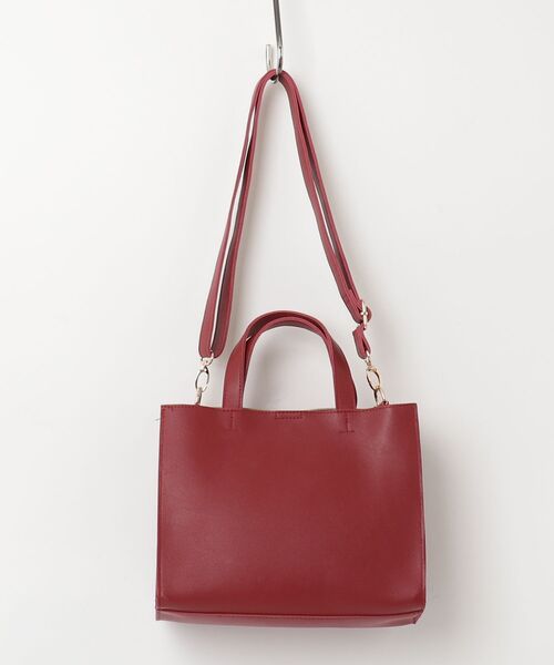 「SHOO・LA・RUE」 2WAYバッグ 00 ワインレッド レディース_画像2