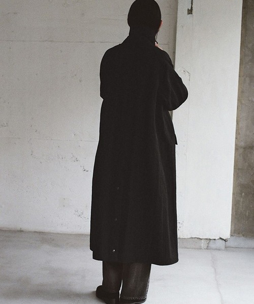 LIDnM（リドム） コート ジャケット Cow Hide Collar Riding Coat