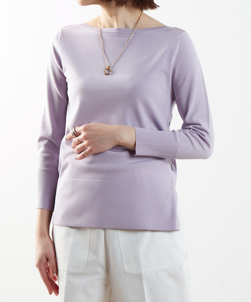 グレー ニット 通販 Paypayモール Martinique ボートネックプルオーバー Zozotown Paypayモール店 セーター