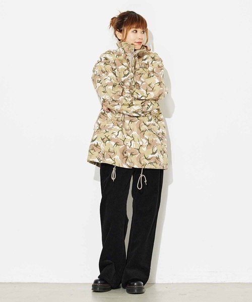 X-girl ミリタリージャケット モッズコート CAMOUFLAGE JACKET