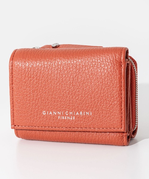 ジャンニ キアリーニ GIANNI CHIARINI 財布 三つ折り スモールウォレット L字ファスナー 小銭入れ 三つ折り財布 5080 GRN 4312 【06_amz】 GIANNI CHIARINI（ジャンニ キアリーニ） 財布 GIANNI CHIARINI