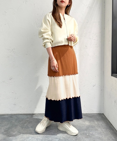 apres jour mignon スカート 切り替えメロースカート「ZOZOTOWN限定  