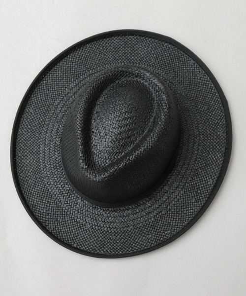 ReqHatter ワイドブリムハット　ウール　ブラック レックハッター Req Hatter 2トーン ワイドブリム 中折れハット