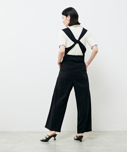 サロペット・オーバーオール・オールインワン CFT./suspender wrap saropetto PT/black CFT./suspender wrap saropetto PT/black