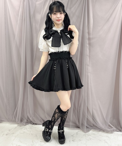 ROJITA スカート 飾りベルトボリュームスカート : ZOZOTOWN