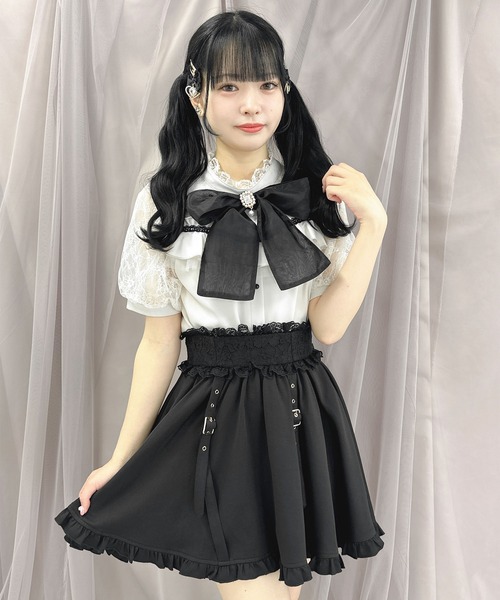 ROJITA スカート 飾りベルトボリュームスカート : ZOZOTOWN