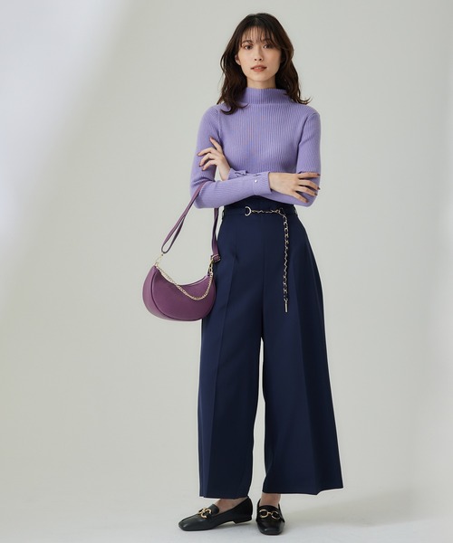 チェーンベルトワイドパンツ チェーンベルトタックワイドパンツ（その他パンツ