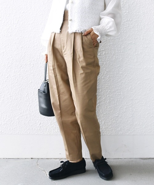 SHIPS.me パンツ 「ZOZO限定」SHIPS.me:ツイル スリム テーパード