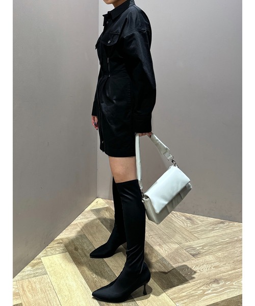 MOUSSY ワンピース WAIST ZIP UP ドレス : ZOZOTOWN Yahoo!店