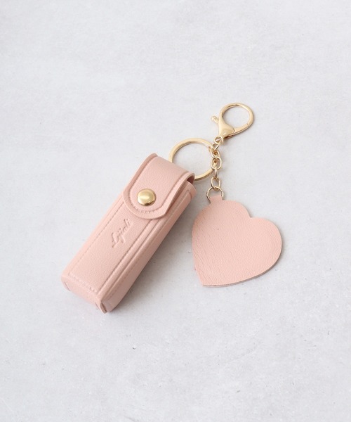 1004ST ポーチ リップケース キーホルダー 鏡付き 韓国風 レディース