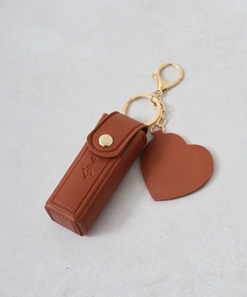 1004ST ポーチ リップケース キーホルダー 鏡付き 韓国風 レディース