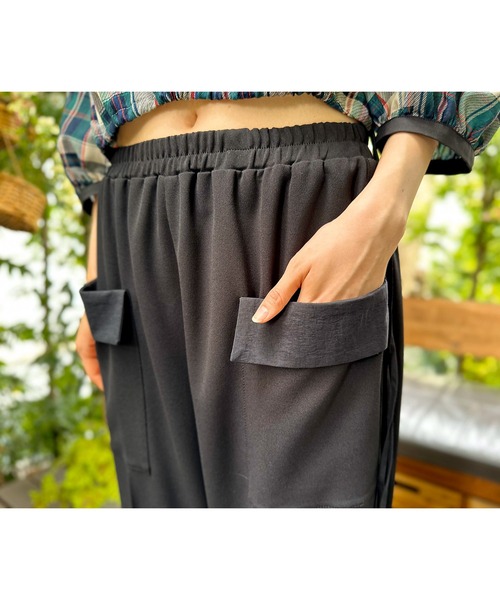 スラックス パンツ 「ZOZO別注」AVIEジャージーラインイージーパンツ レディース_14