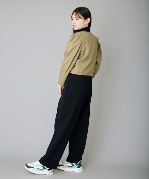 スラックス パンツ 「ZOZO別注」AVIEジャージーラインイージーパンツ レディース_9