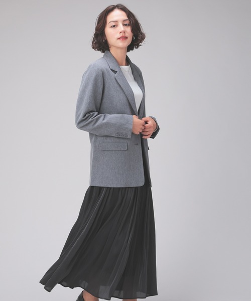 極美品　グランサッソ　ニット　麻　テーラードジャケット　メランジ　グレー　XXL GLACIER lusso（グラシアルッソ） ジャケット テーラードジャケット 2