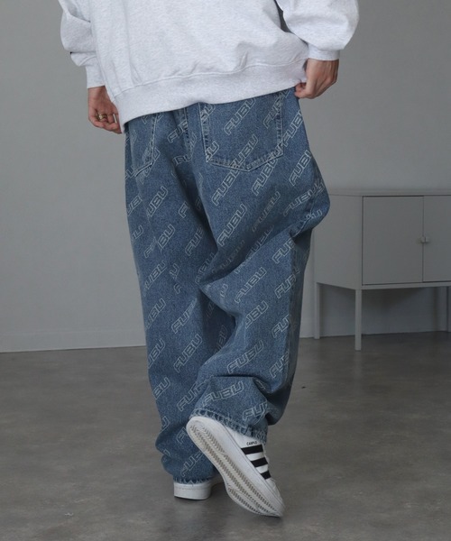 FUBU ジーンズ 「FUBU/フブ」Pattern Denim Pants/総柄パターン