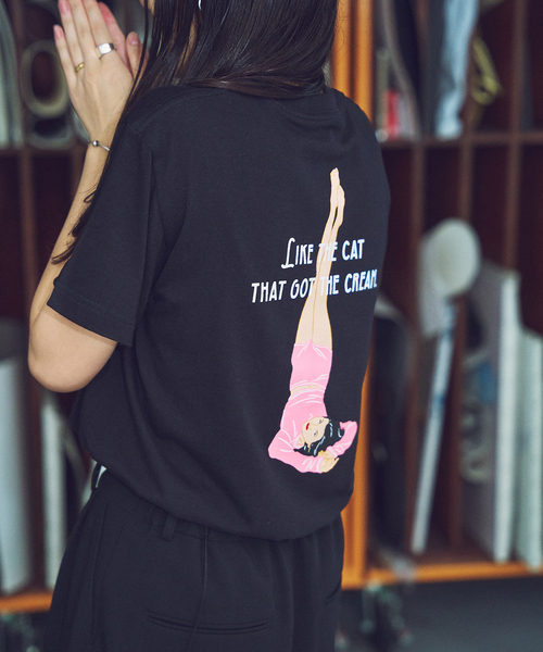 tシャツ HARDY NOIR × AZUSA IIDA LIKE THE CAT Tシャツ レディース