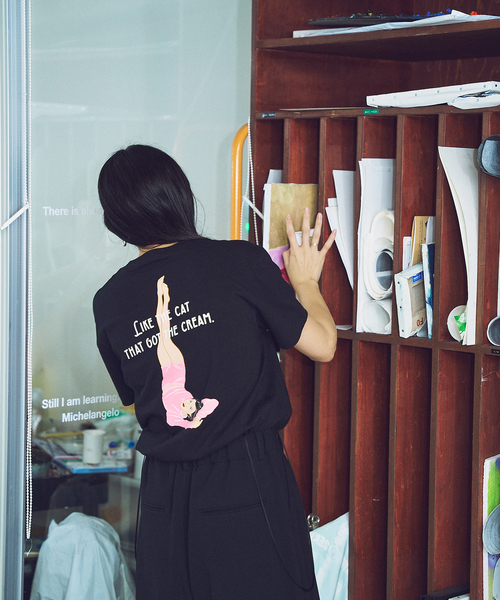 HARDY NOIR tシャツ × AZUSA IIDA LIKE THE CAT Tシャツ