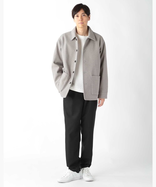 新品 定価7,1万 オフィシンジェネラル ウールメルトン中綿ブルゾン 新品 定価7，1万 オフィシンジェネラル ウールメルトン中綿ブルゾン