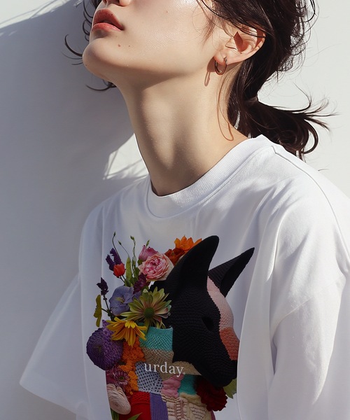 tシャツ urday / trompe l'oeil / フォトTシャツ レディース メンズ MAMIAN tシャツ urday / trompe l'oeil フォトTシャツ