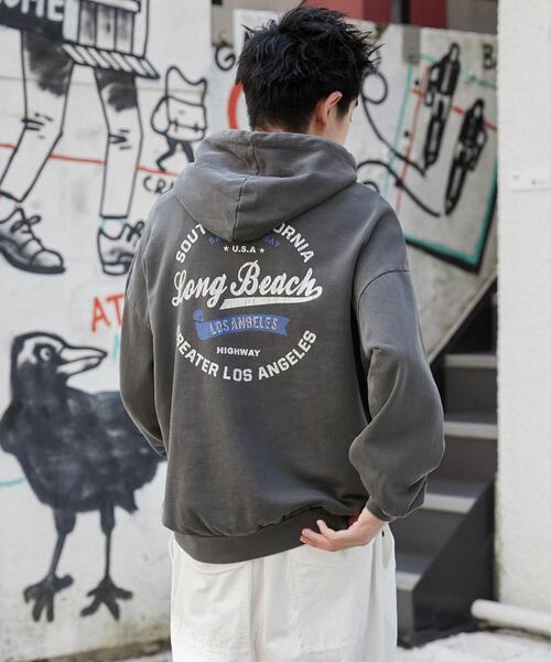 パーカー WEGO/ピグメントグラフィックプルパーカー メンズ レディース | WEGO | 03