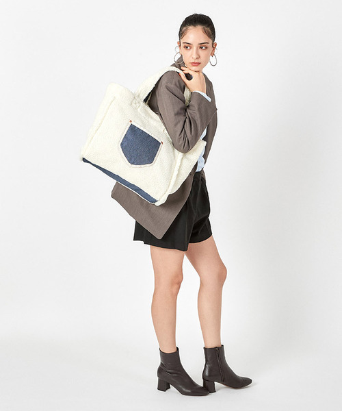 LeSportsac トートバッグ TWO WAY DENIM TOTE ミディアムデニム